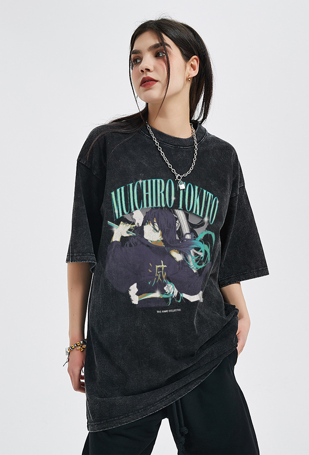 Muichiro Tokito Vintage Oversized T-Shirt