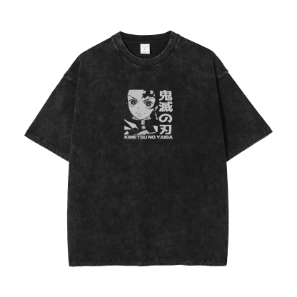 OG Tanjiro Kamado V2 Vintage Oversized T-Shirt