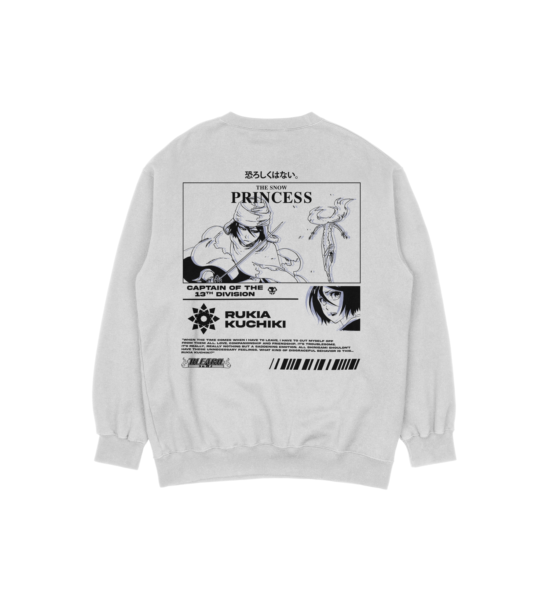 Rukia Kuchiki Bleach | White Sweatshirt TYBW
