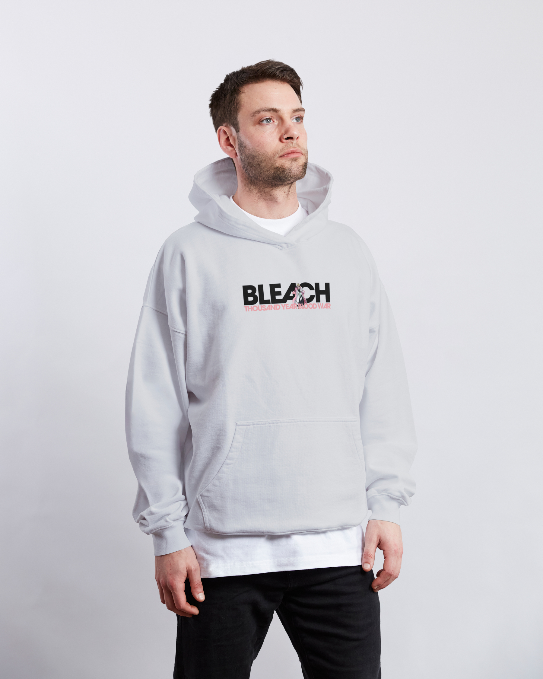 Shunsui Kyoraku Bleach | White Hoodie TYBW