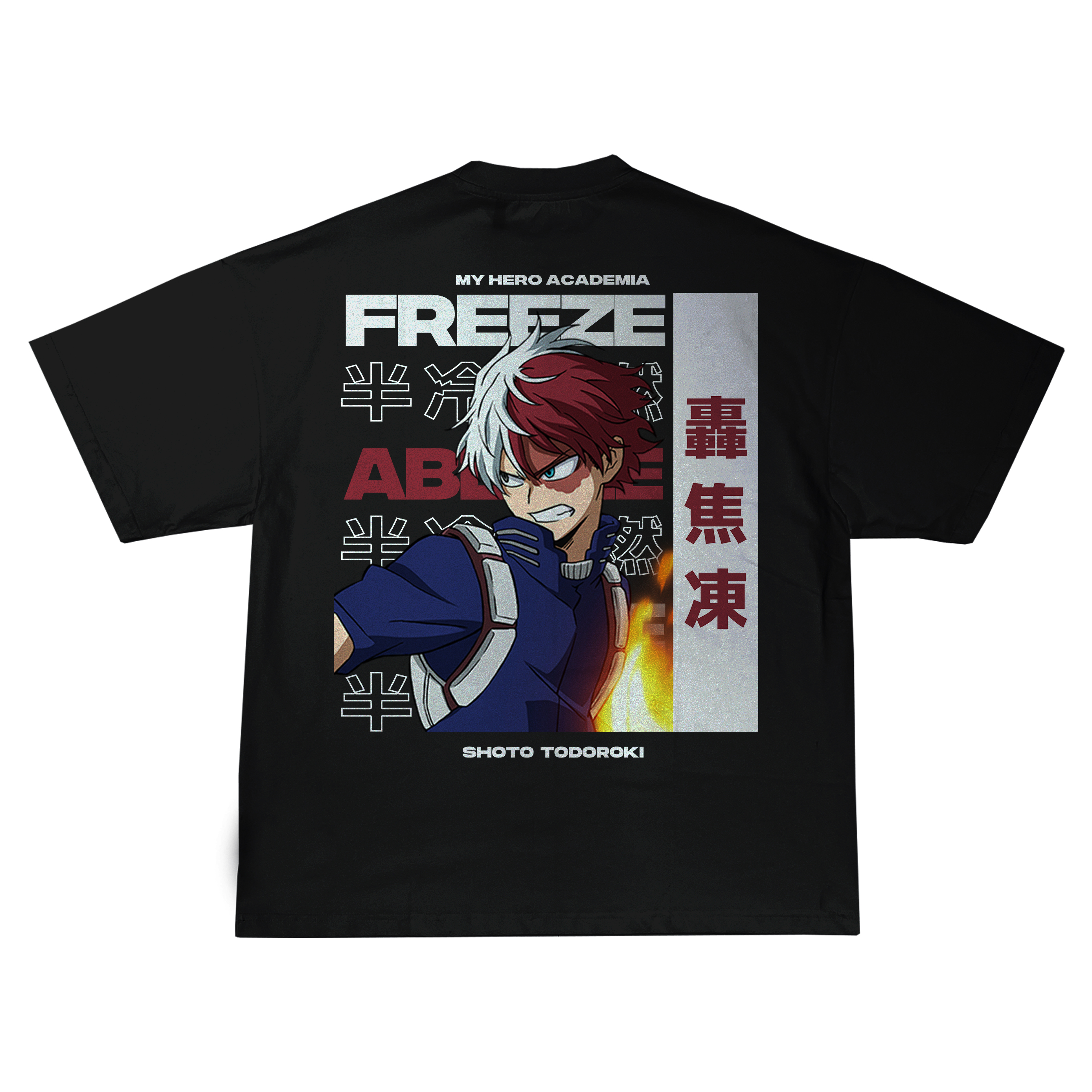 Shoto Todoroki My Hero Academia | Black T-Shirt