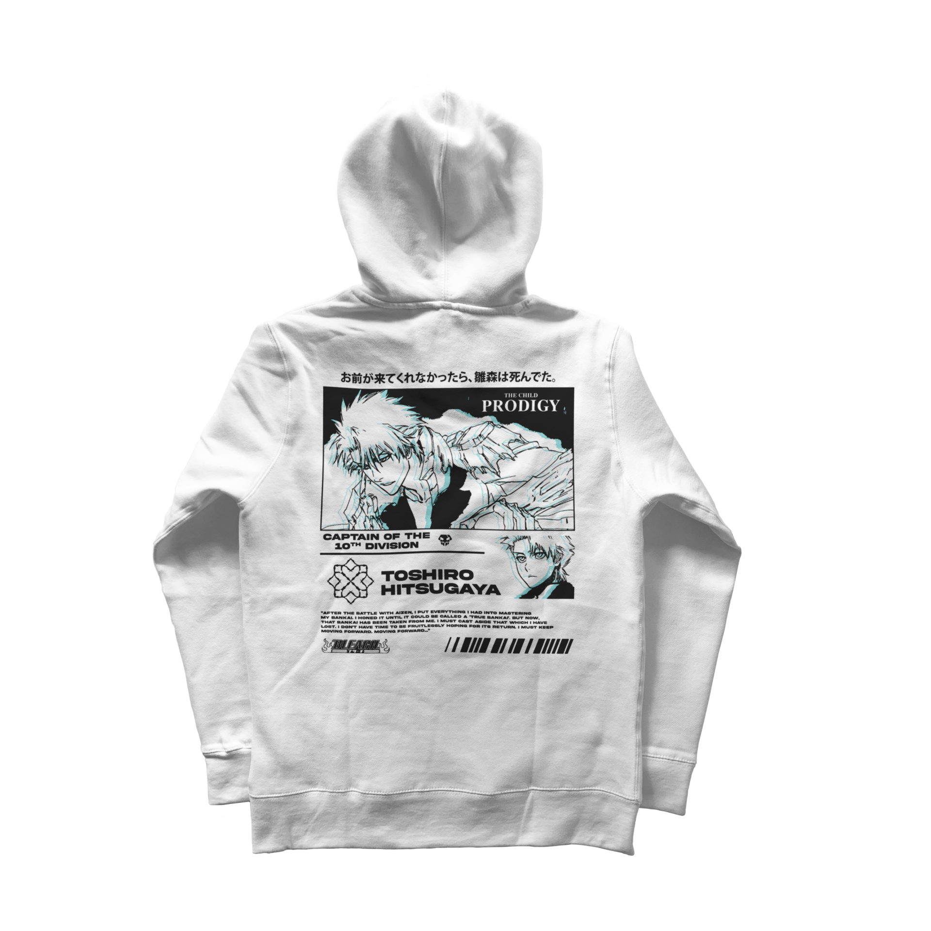 Toshiro Hitsugaya Bleach | White Hoodie