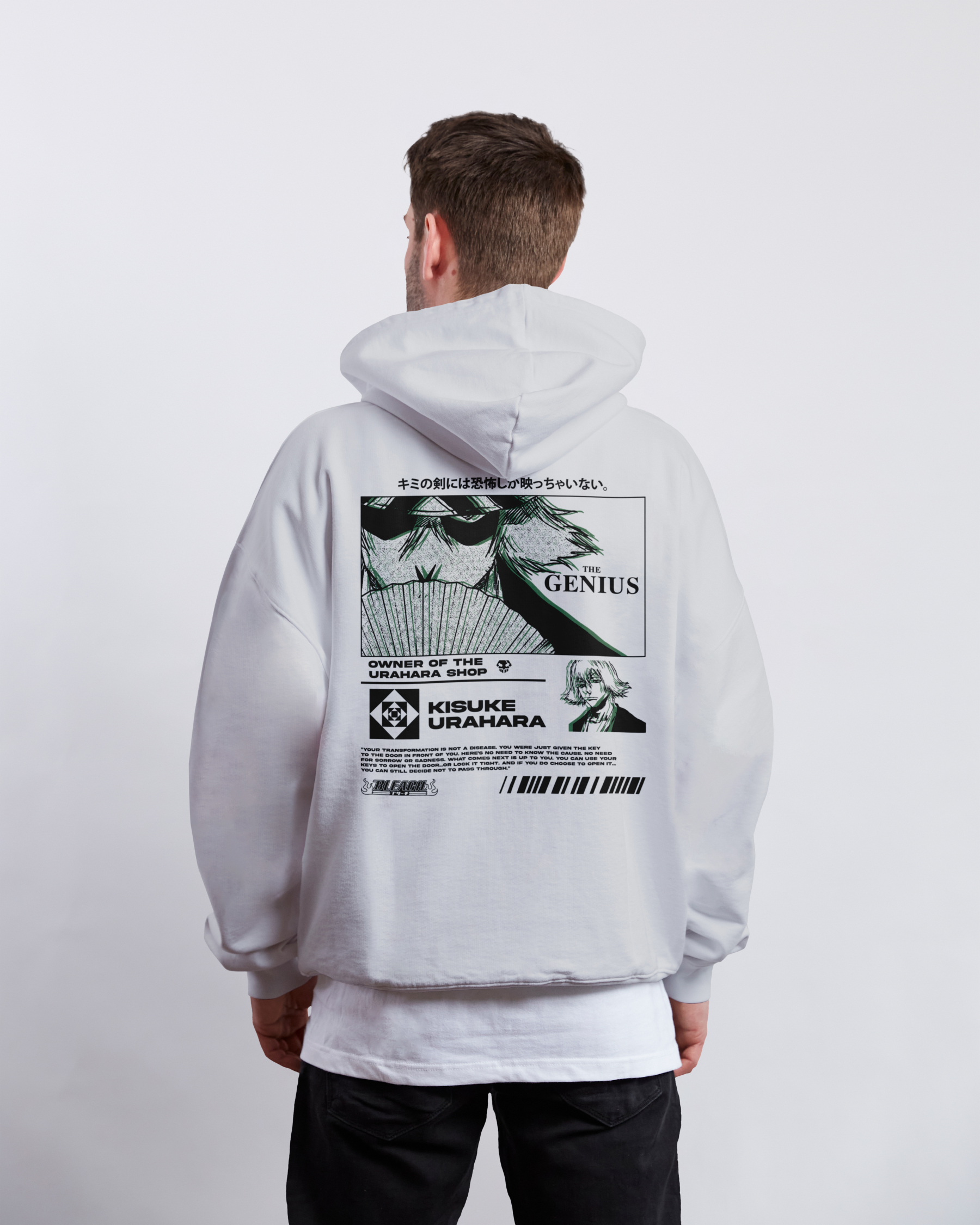 Kisuke Urahara Bleach | White Hoodie TYBW