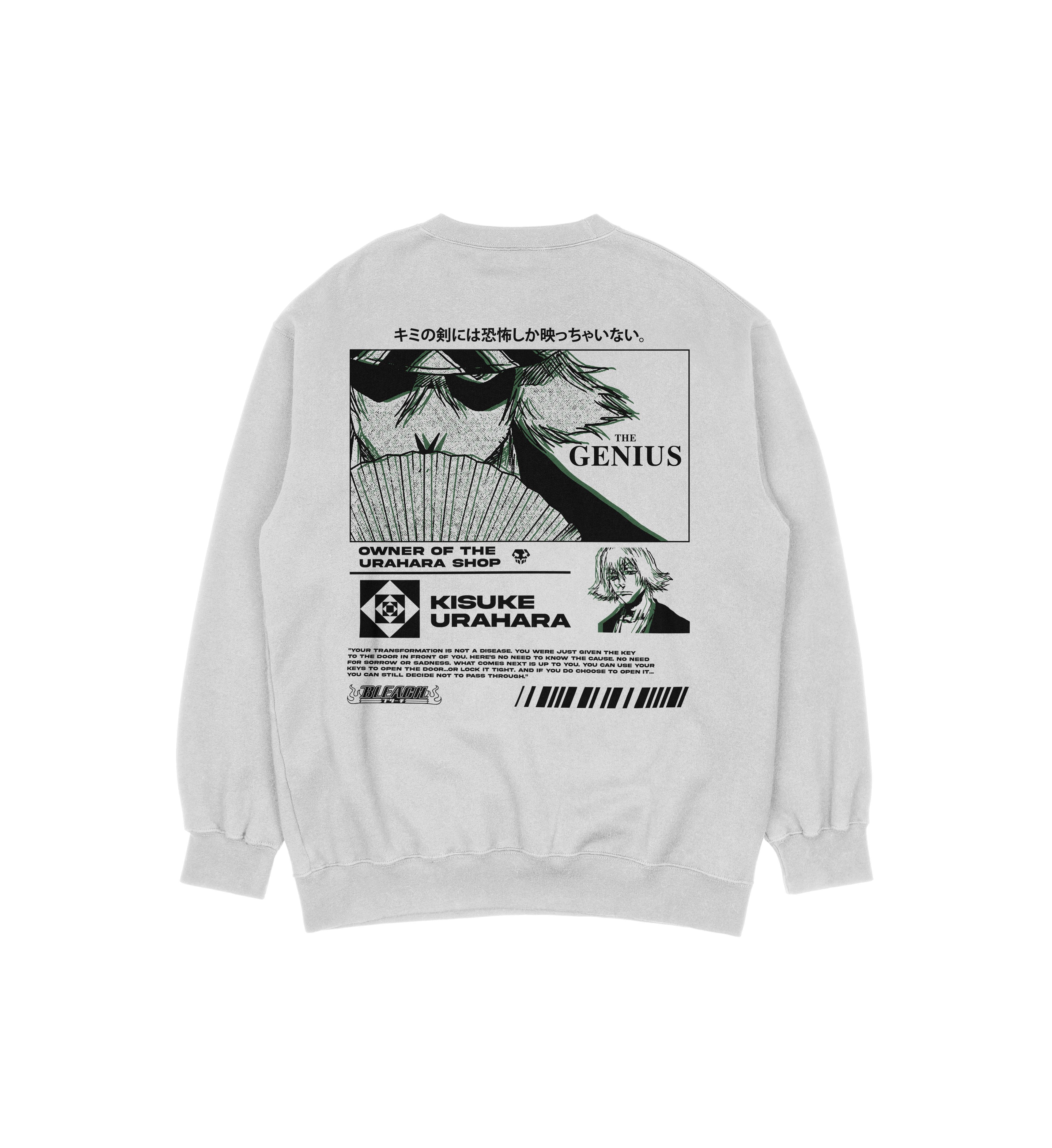 Kisuke Urahara Bleach | White Sweatshirt TYBW