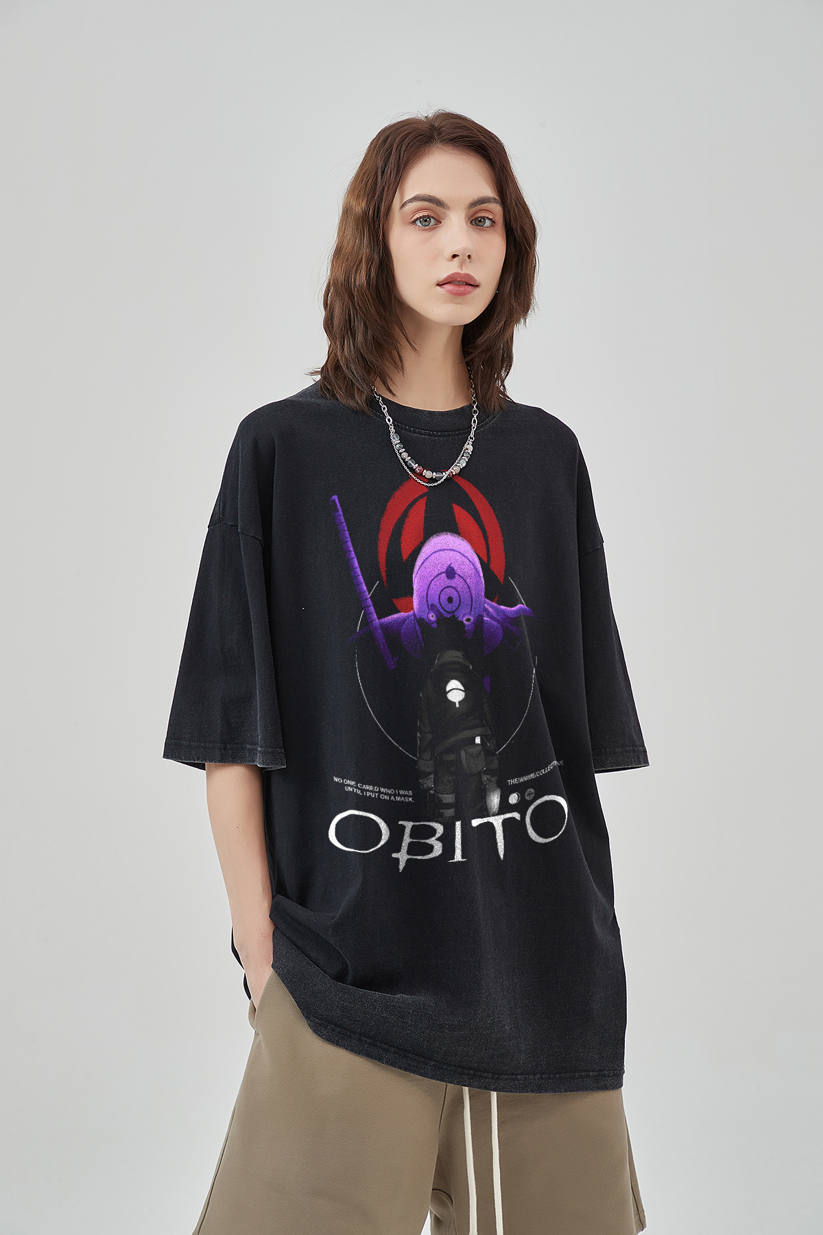 Obito Vintage Oversized T-Shirt | Naruto Shippuden