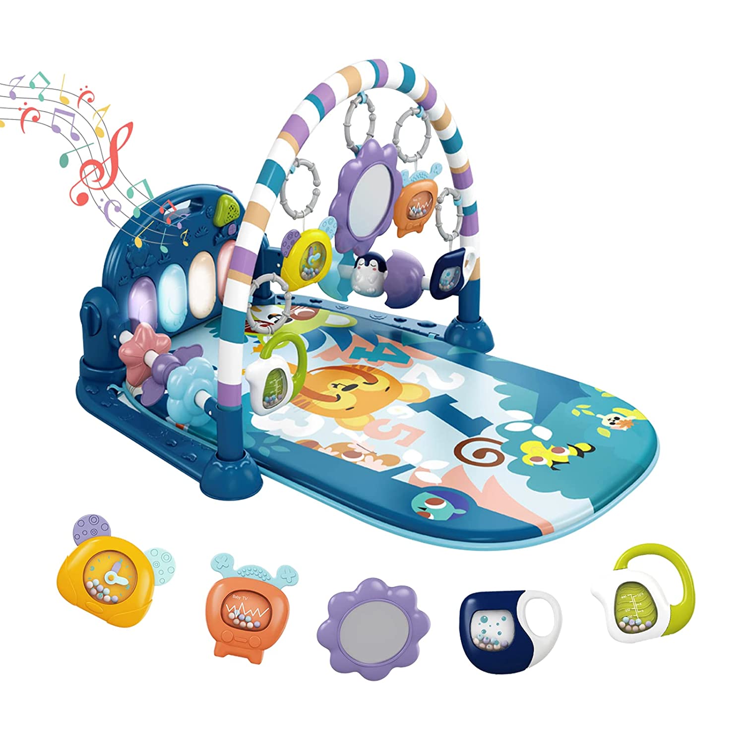 Baby play mat with lights and music on sale