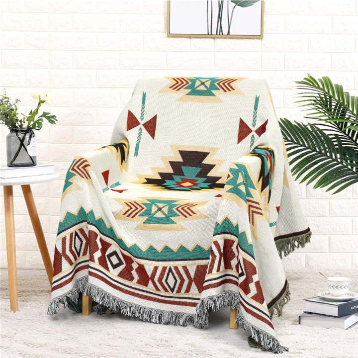 Rustic Aztec Throw Blanket