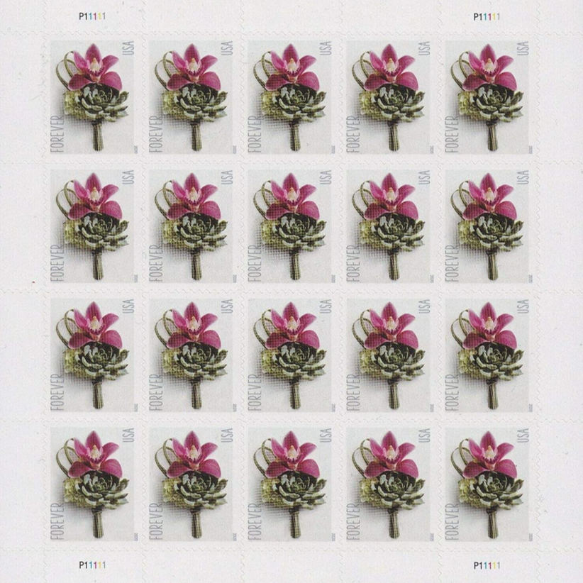 Contemporary Boutonniers Stamps | US Postage First Class Stamps