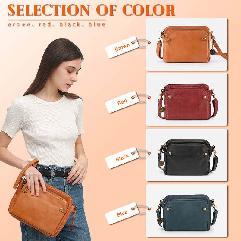 [Last Day 30% OFF]💐Crossbody Real Cowhide Leather Shoulder Bags 🔥