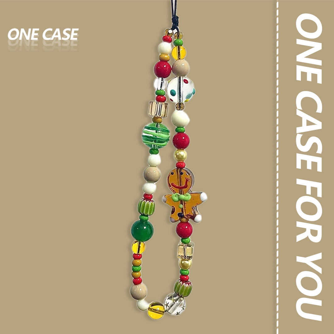 Christmas Ginger Bread Men Mobile Phone Chain Key Chain-ONECASE.STUDIO