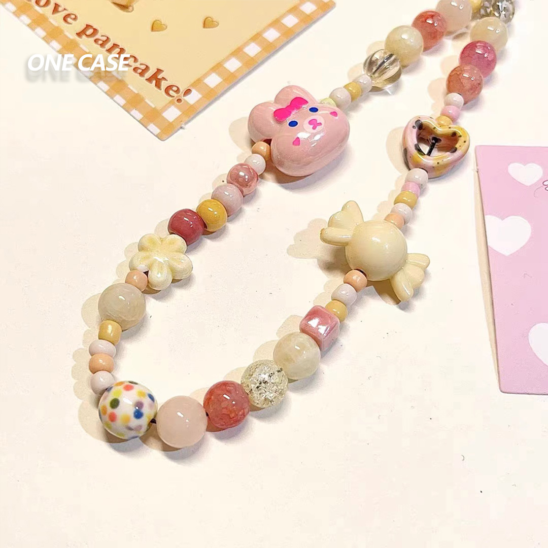 Cany Bunny Mobile Phone Chain Key Chain-ONECASE.STUDIO