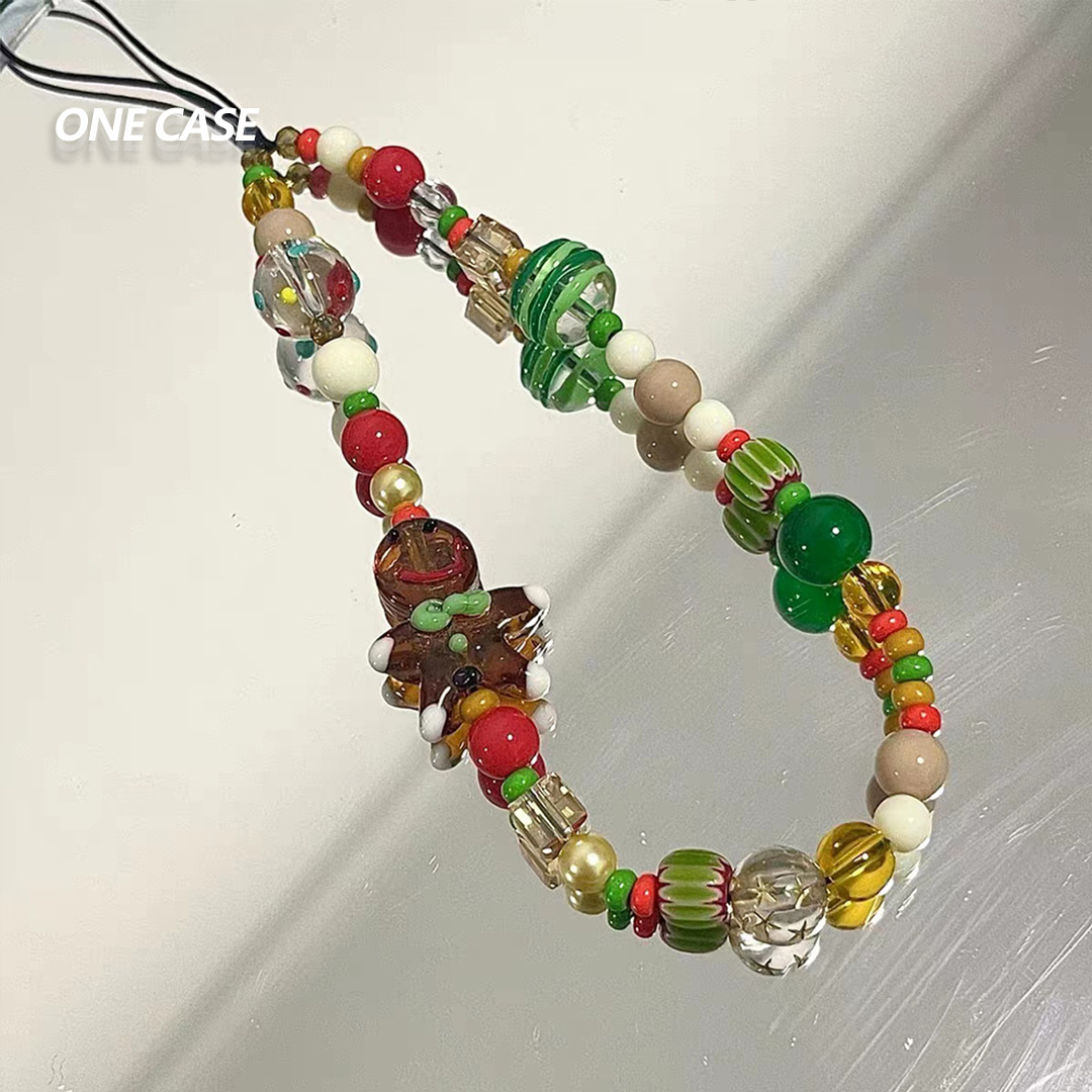 Christmas Ginger Bread Men Mobile Phone Chain Key Chain-ONECASE.STUDIO