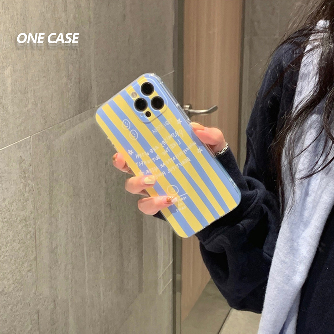 Simple Style Stripes iPhone Case-ONECASE.STUDIO