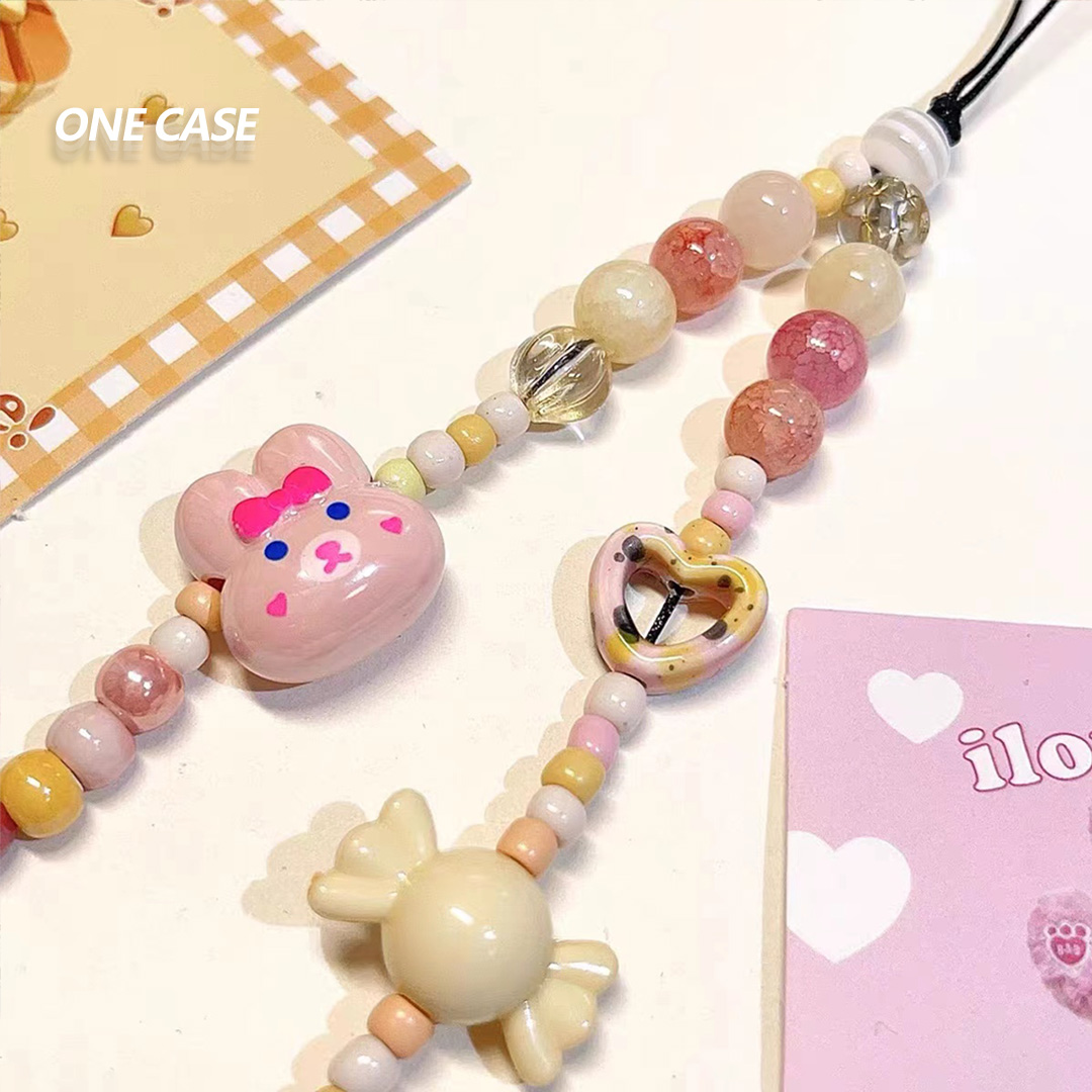 Cany Bunny Mobile Phone Chain Key Chain-ONECASE.STUDIO