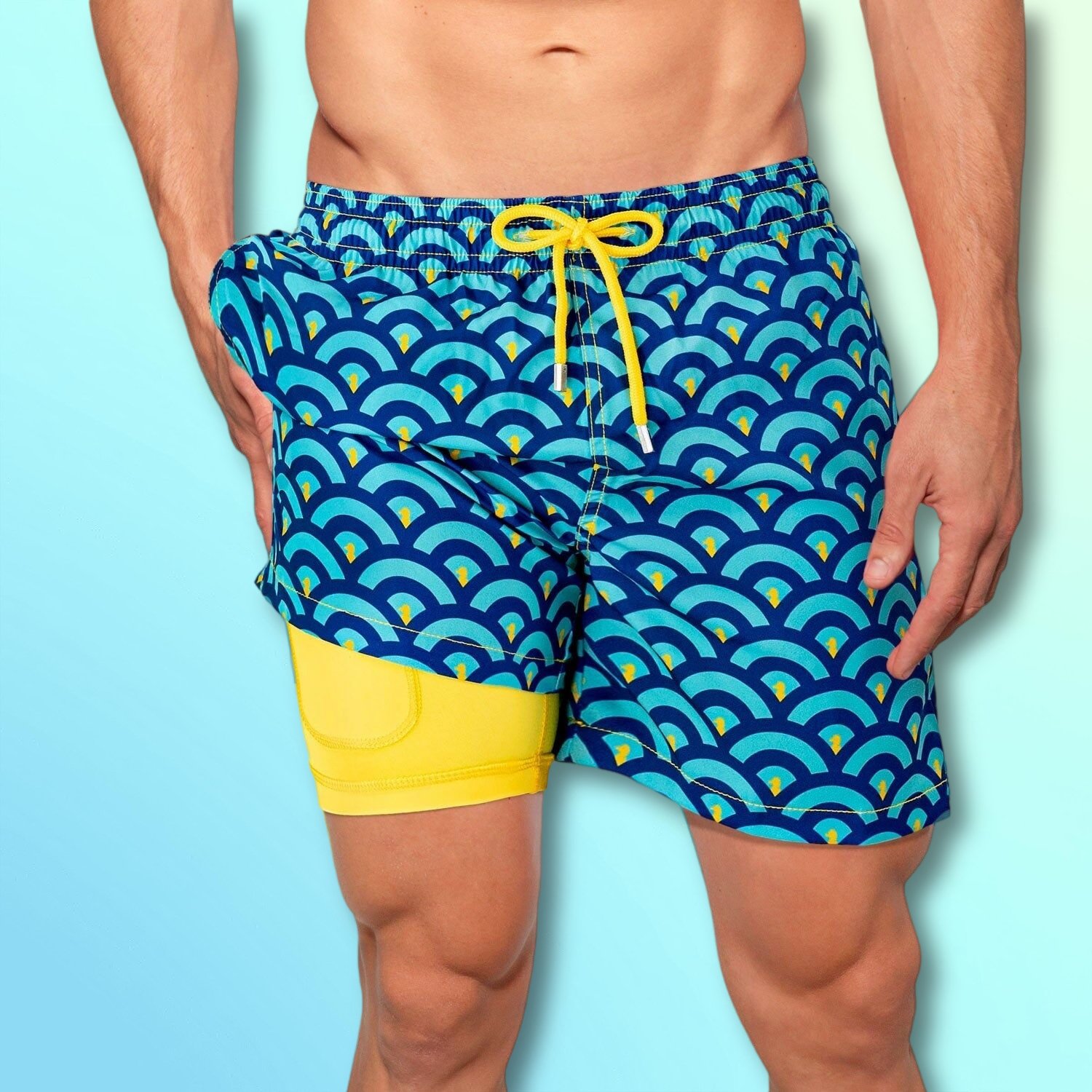 Ripple - Mens Swim Trunks with Compression Liner