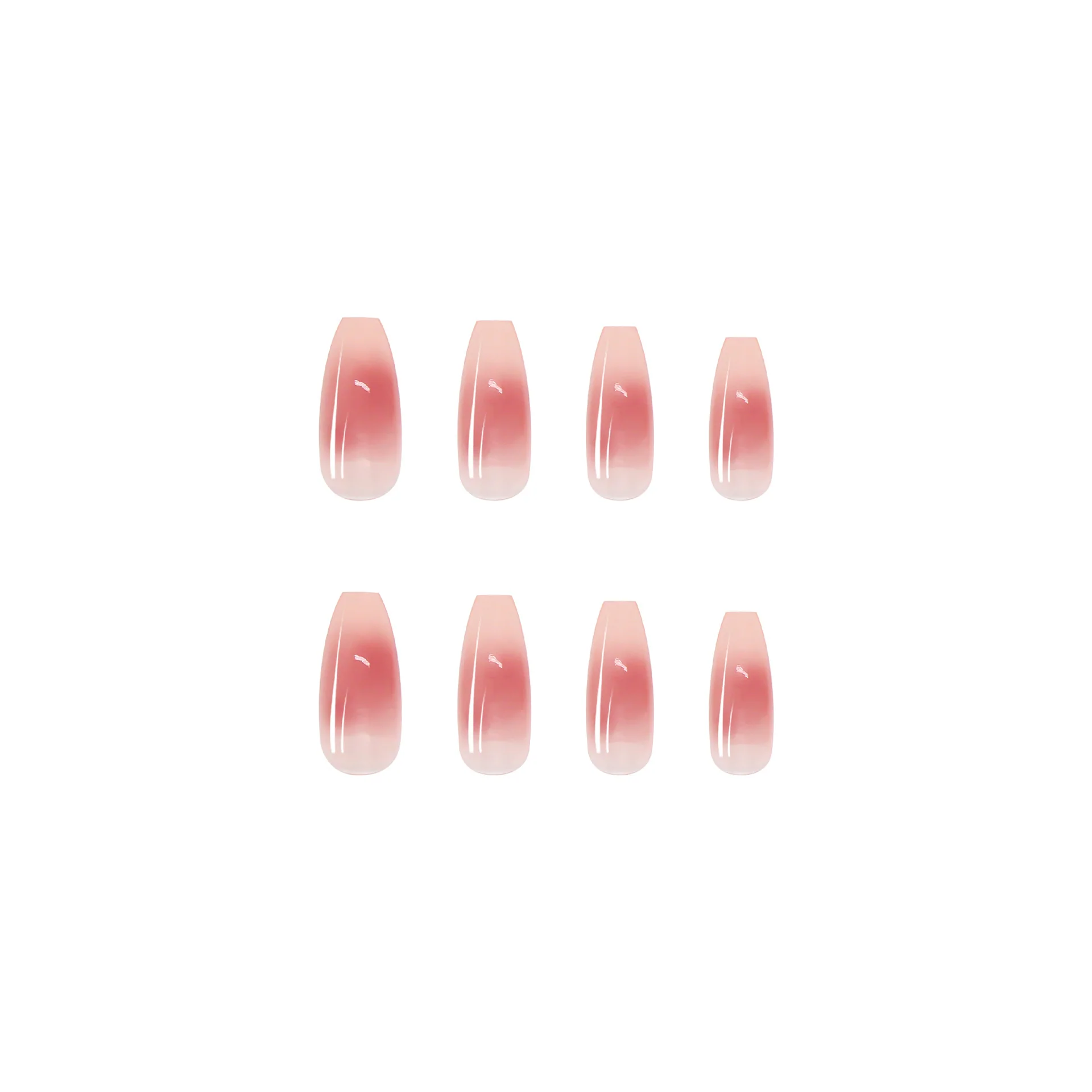 L7 Ombre blusher ballerina long nail