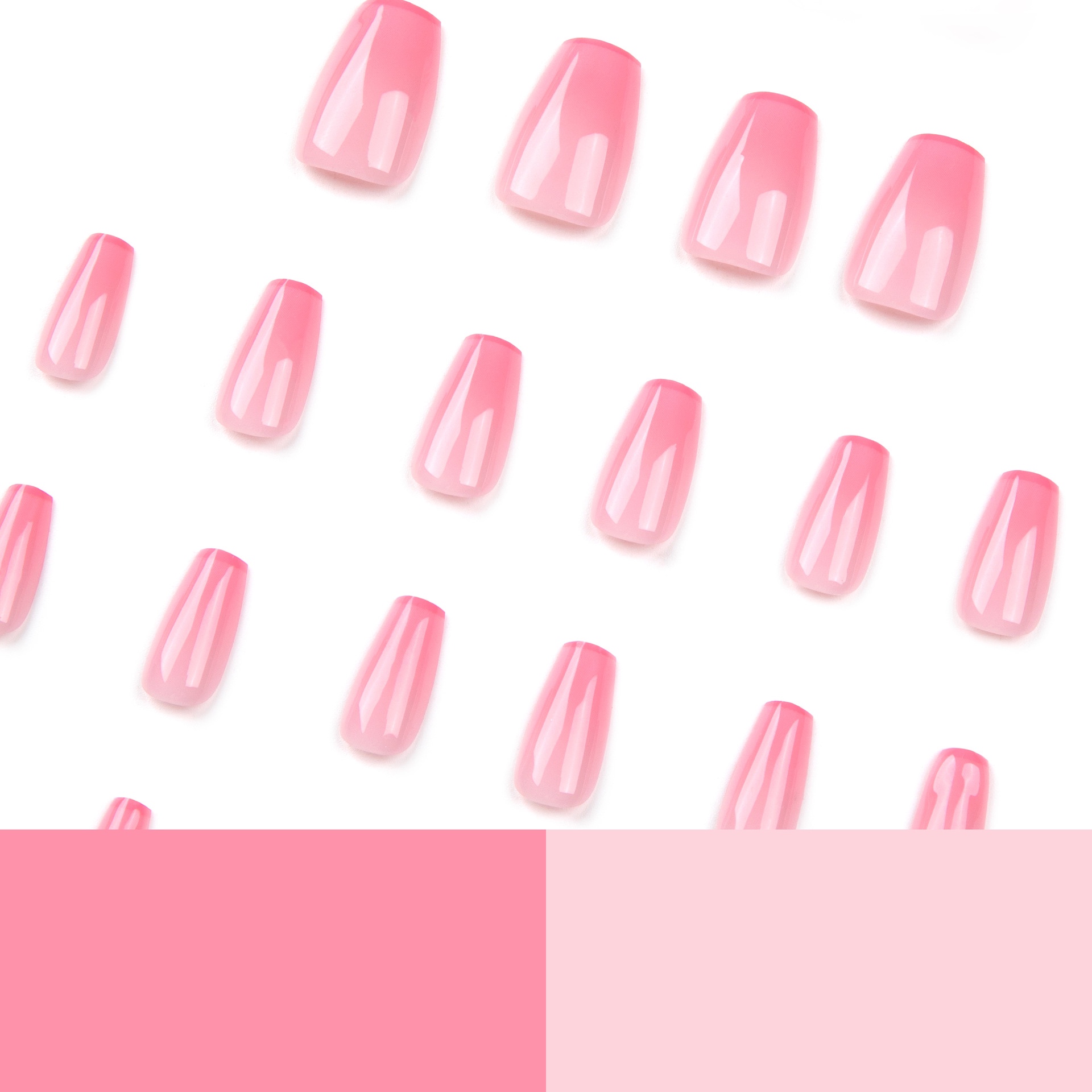 Ombré Pink Medium Nails