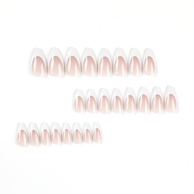 Classic French Tip Medium Nails