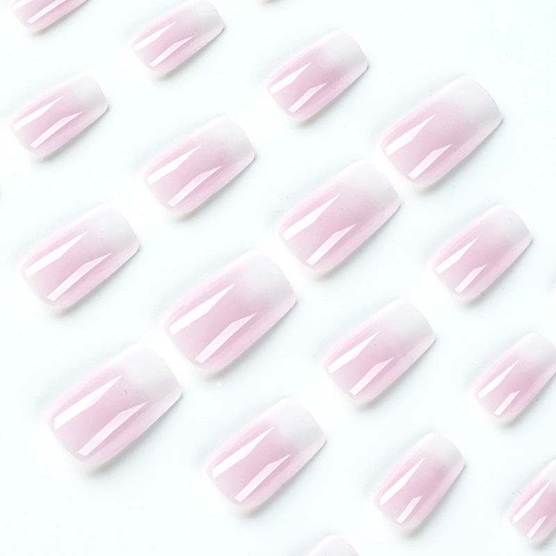 S15 Pink gradient short Nail