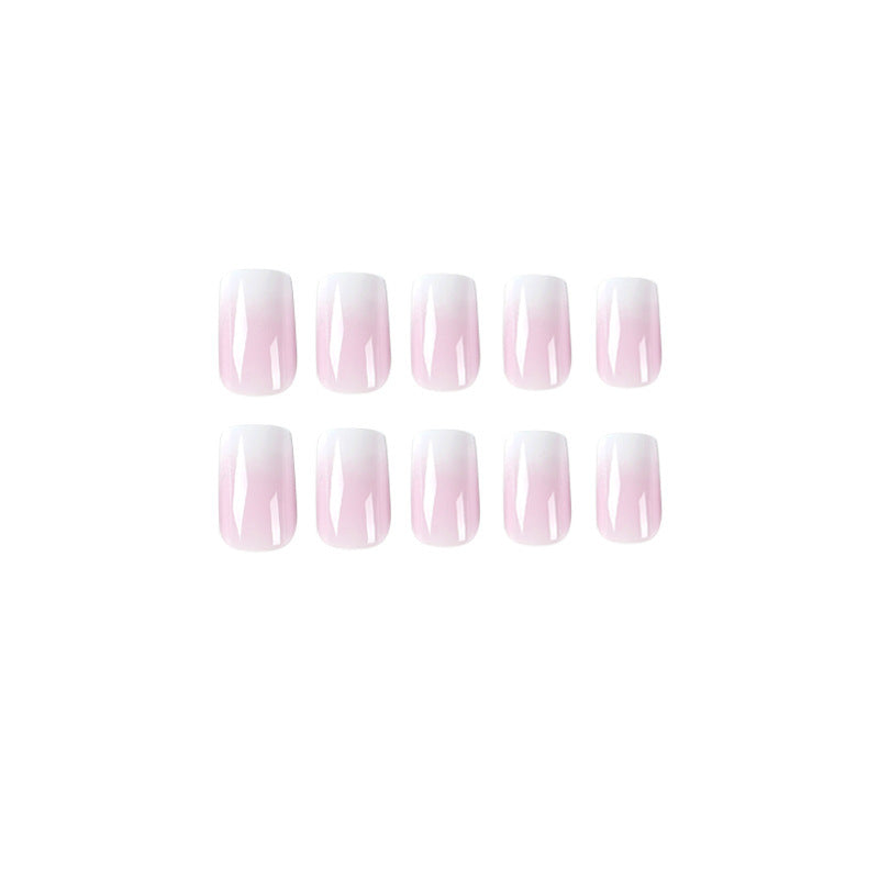 S15 Pink gradient short Nail
