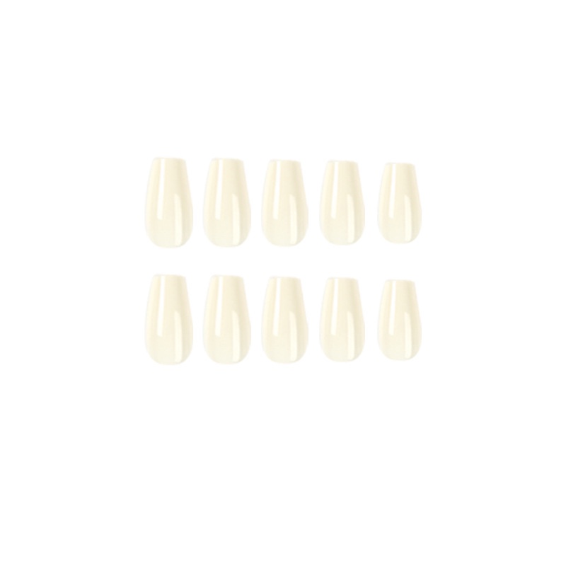 White snow medium nails