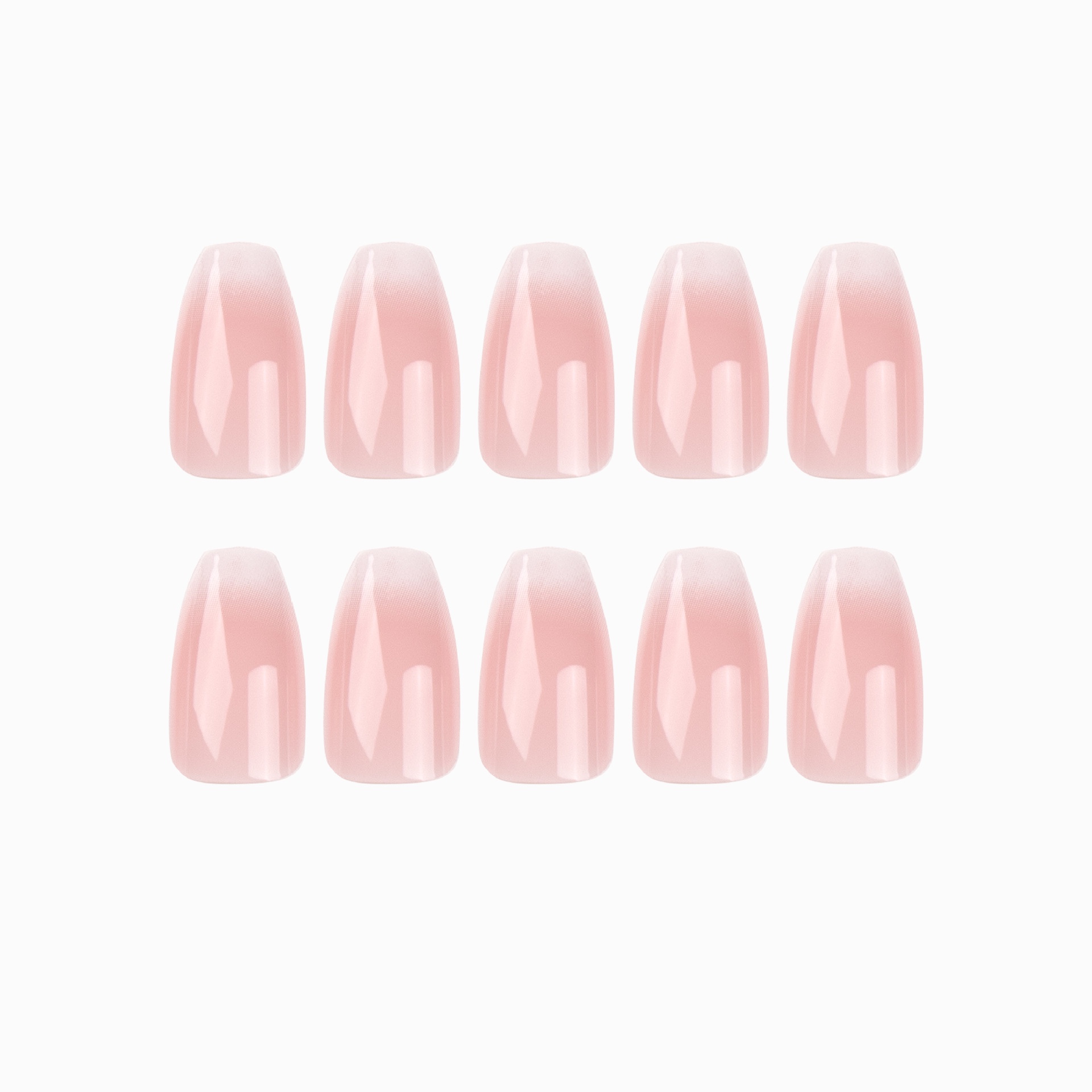 Pink ombré French tip Medium Nails