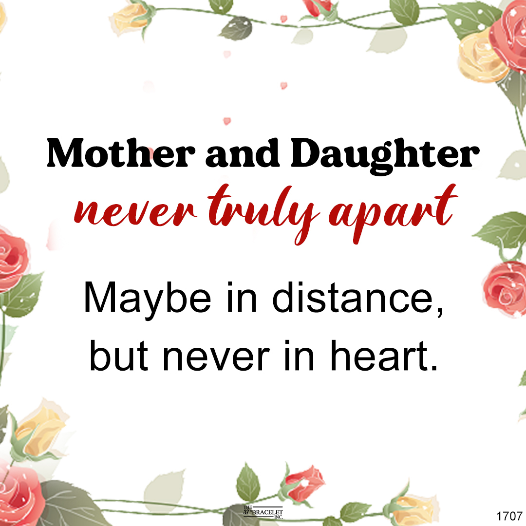 For Mother - Mother And Daughter Never Truly Apart Heart Knot Bracelet
