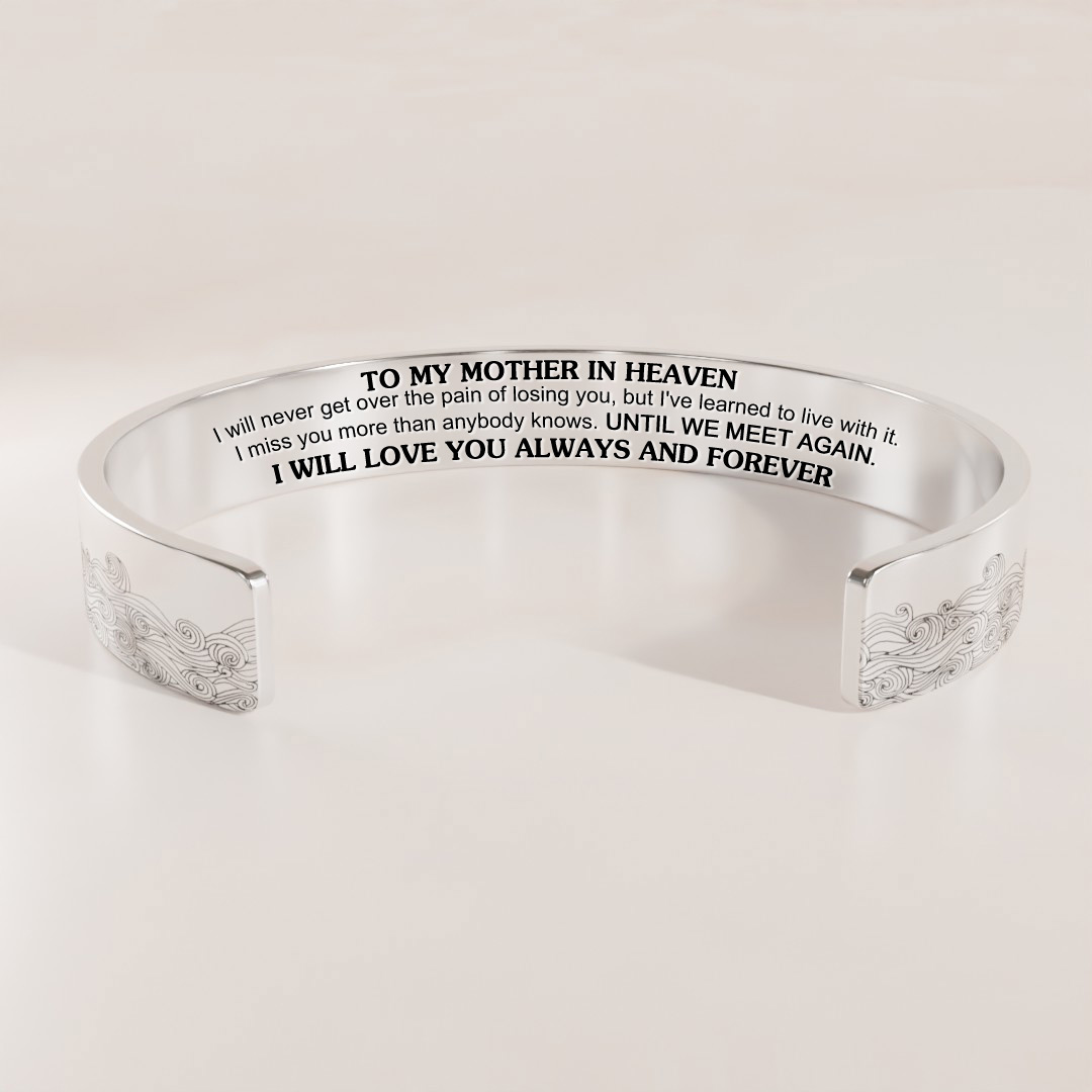 For Memorial - I Will Love You Always And Forever Cuff Bracelet