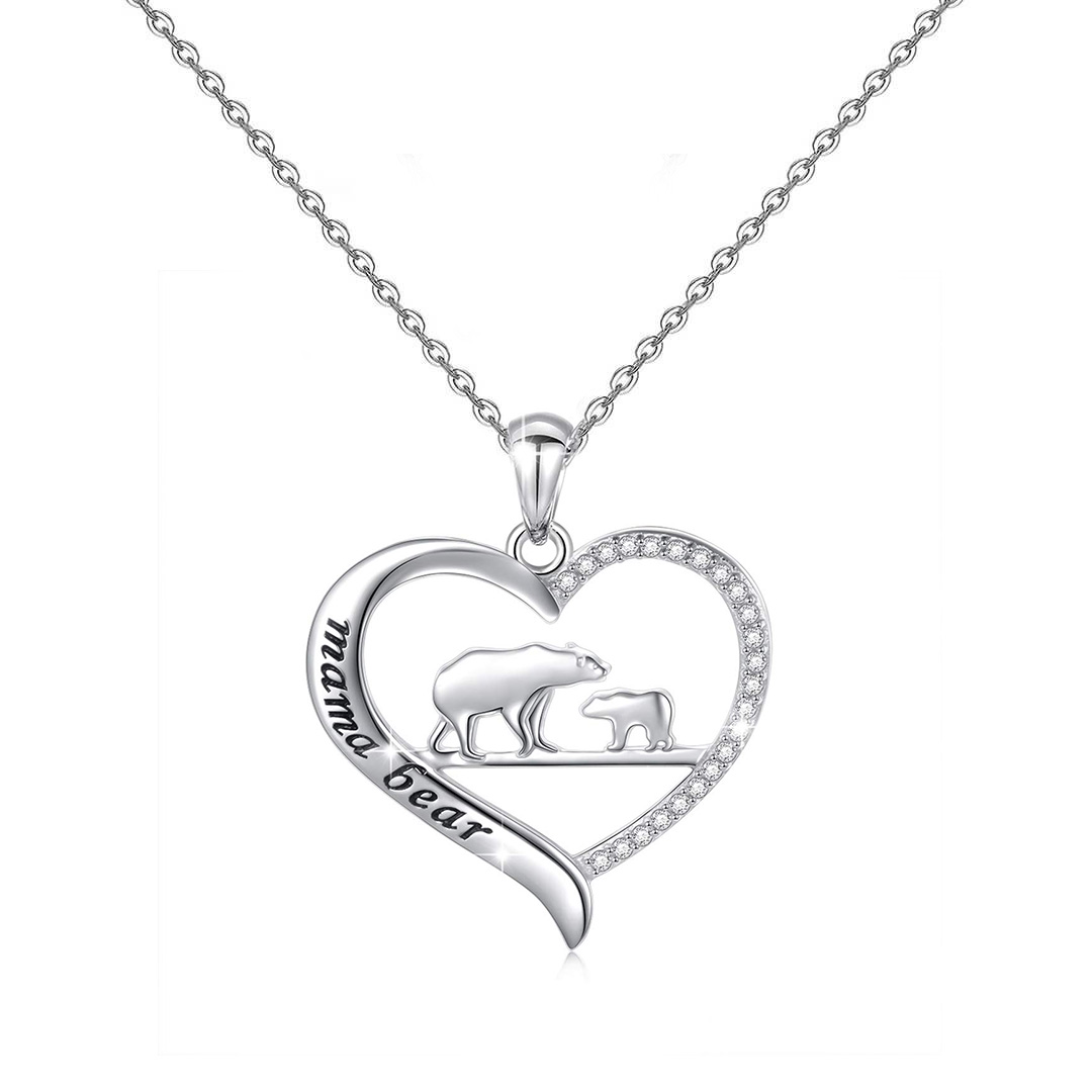 For Mother - I Love You Mama Bear Necklace 