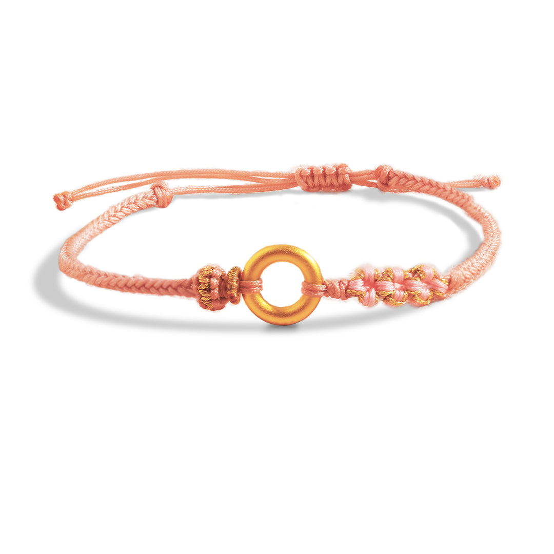 For Granddaughter - A link That Can Never Be Undone Circle Braided Bracelet