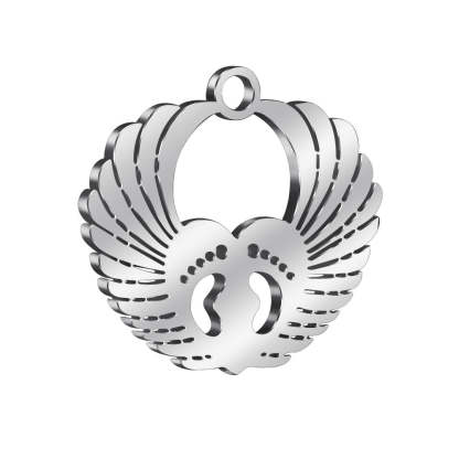 Little Baby Feet With Wings Ornament