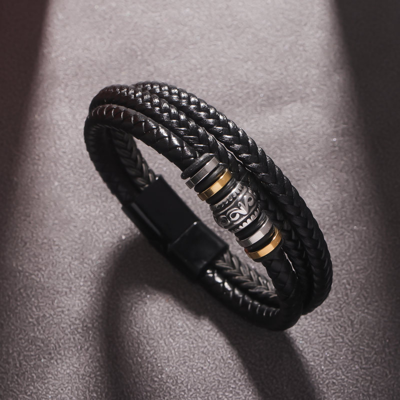 For Love - I Love You Forever and Always Vintage Bead Braided Bracelet