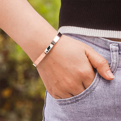 For Mom - The love between mama bear and baby bear is forever Cuff Bracelet