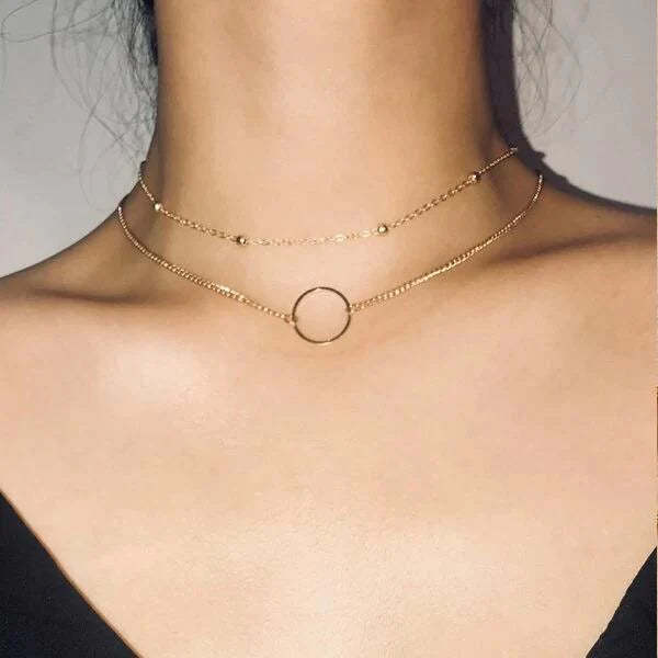 Circle Detail Choker-37bracelet