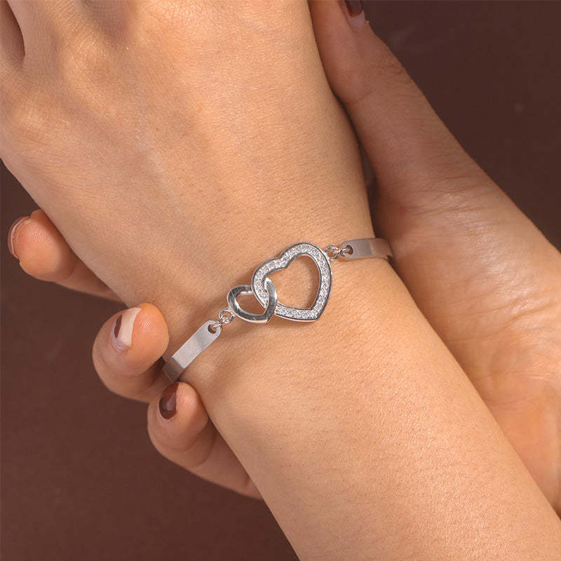 For Love - We Are Connected Heart To Heart Heart To Heart Bracelet-37bracelet