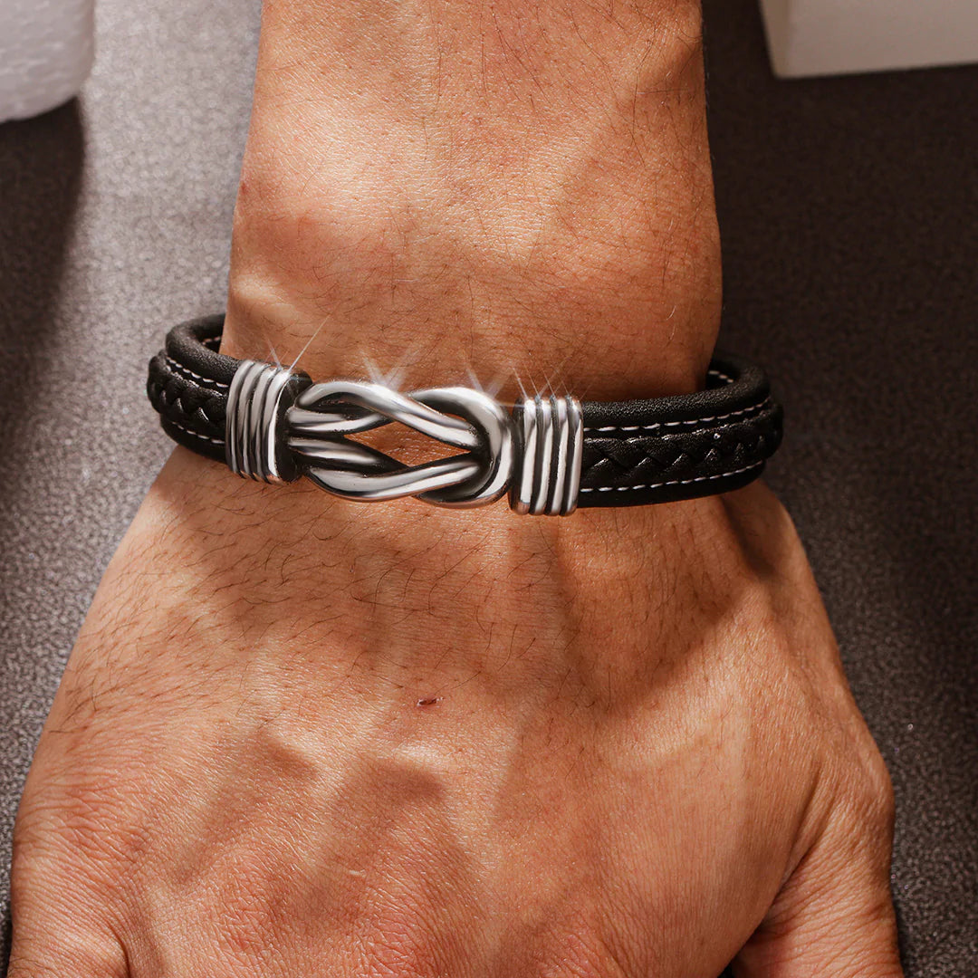 For Son - I Know That You Will Be One Of The Most Beautiful Chapters Black Knot Bracelet