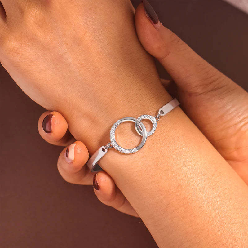 For Daughter - Mother & Daughter Unbreakable Connections Are Forged With Love Circle Bracelet-37bracelet