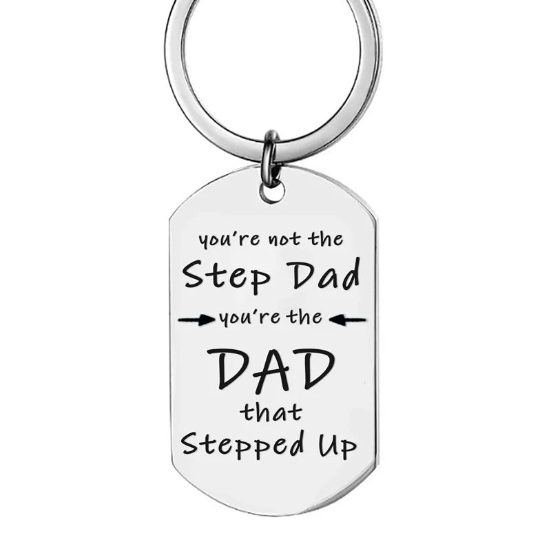 For Father - You Are The Dad That Stepped Up Keychain-37bracelet
