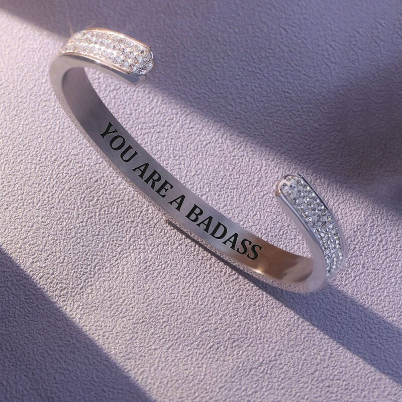 For Daughter - You Are A Badass Diamond Bracelet-37bracelet