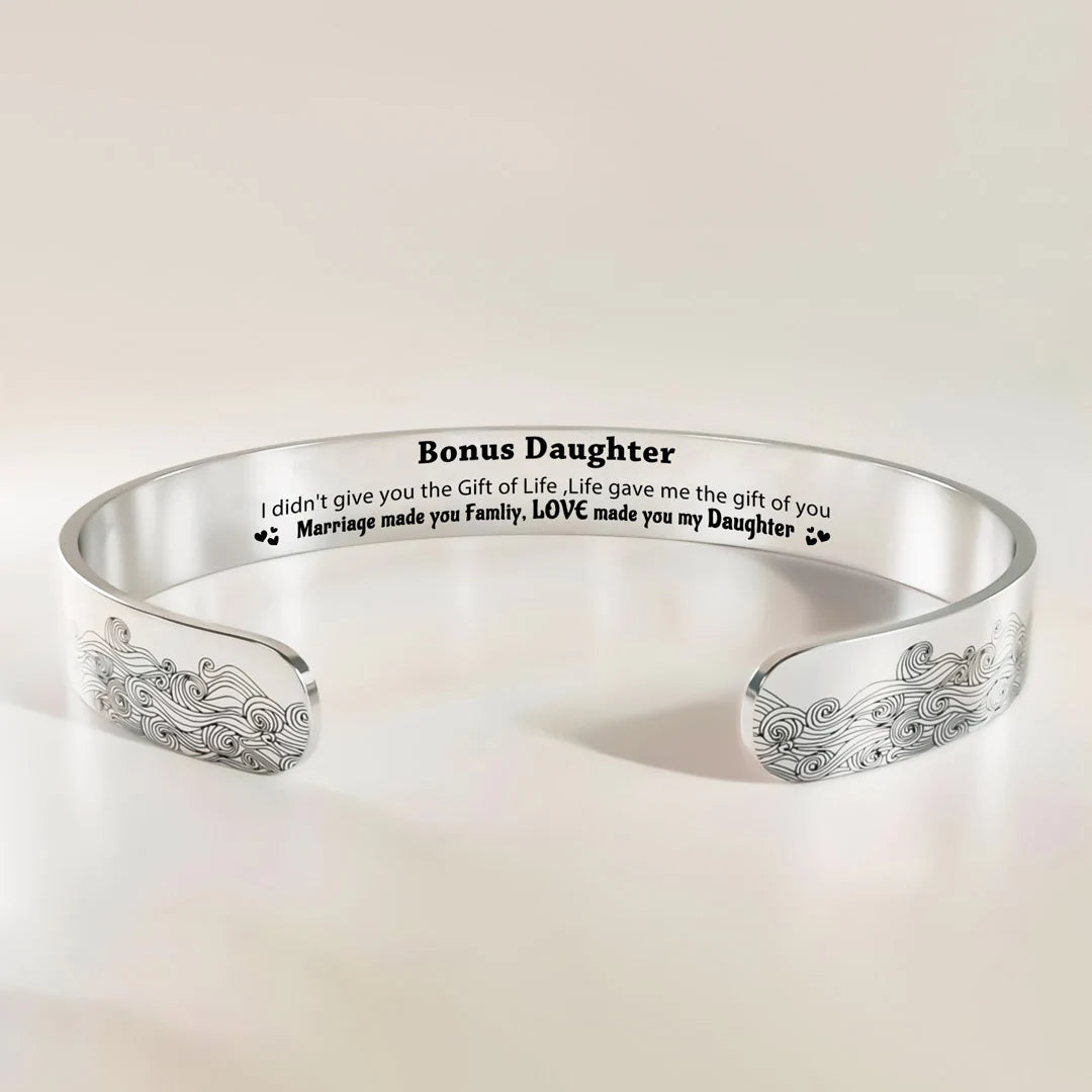 For Bonus daughter - Marriage made you famliy Love made you my daughter Bracelet-37bracelet