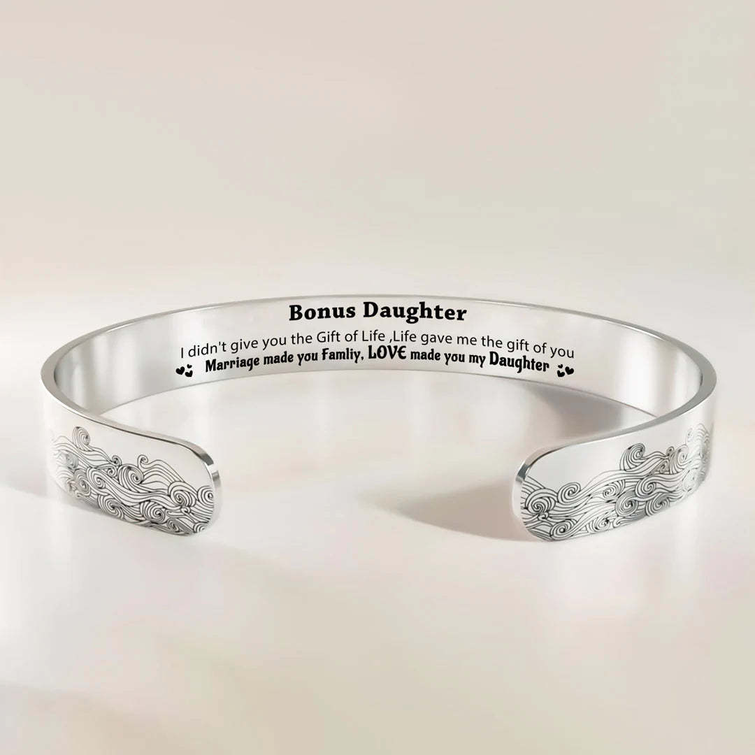 For Bonus daughter - Marriage made you famliy Love made you my daughter Bracelet-37bracelet