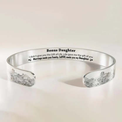For Bonus daughter - Marriage made you famliy Love made you my daughter Bracelet-37bracelet