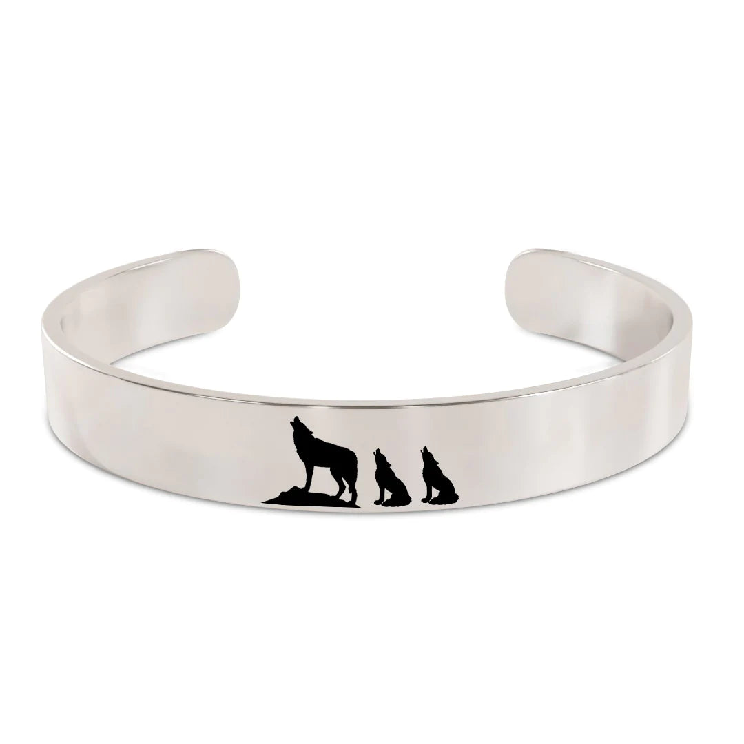 For Mom - Mama  Wolf Bracelet