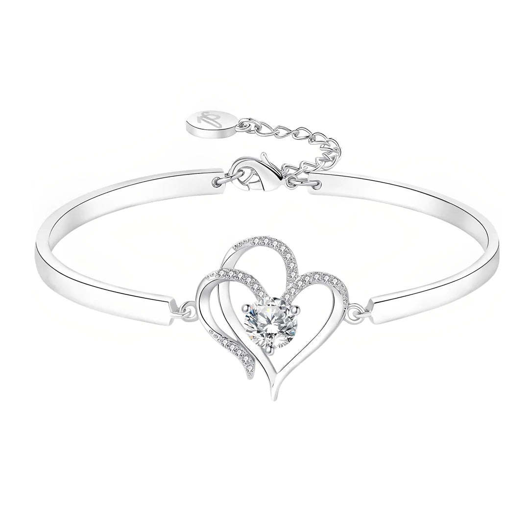 For Love - You Know How Special You Are Double Heart Bracelet