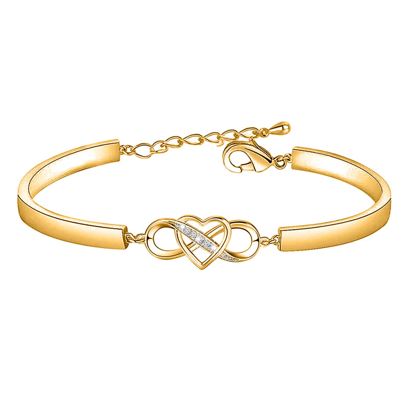 For Granddaughter - Always Keep Me In Your Heart Infinity Heart Bracelet-37bracelet