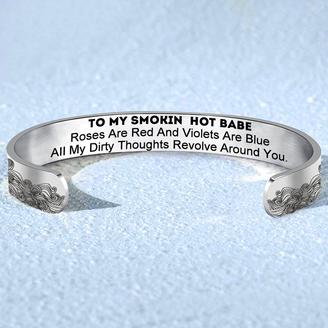 For Love - To My Smokin' Hot Babe Wave Bracelet