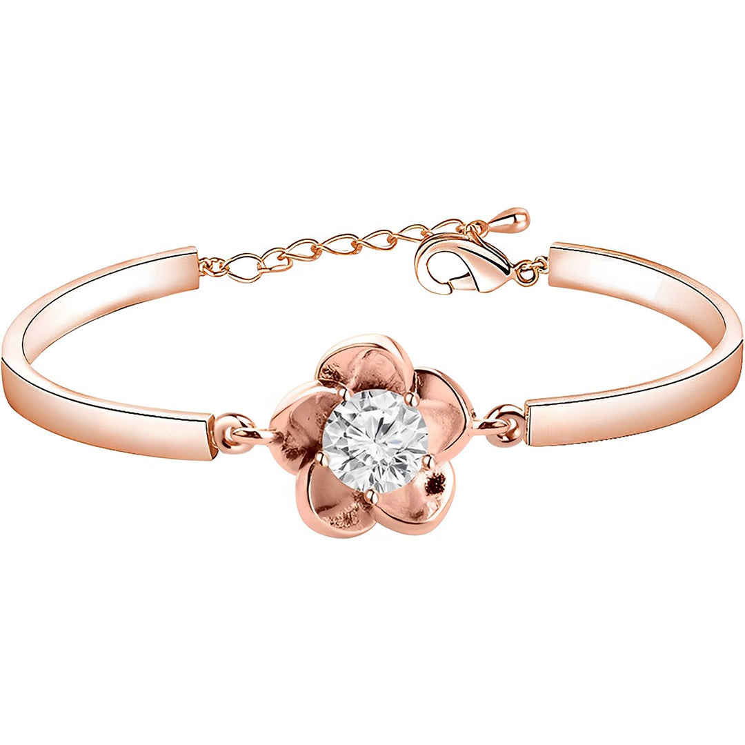 For Daughter - Flowers Grow Back Even After The Harshest Winters Diamond Flower Bracelet
