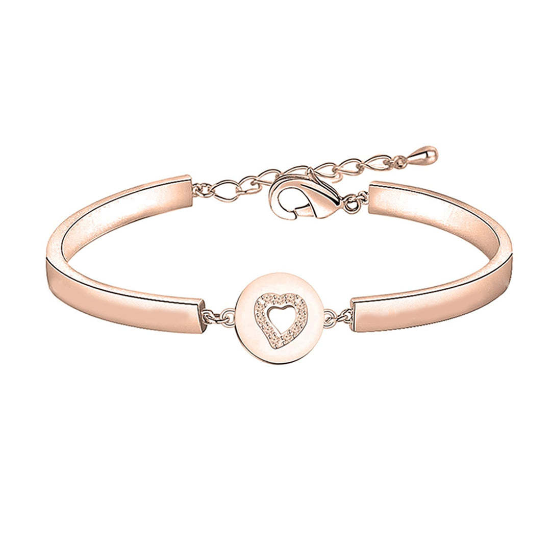 For Daughter - Mother And Daughter Forever Linked Together Heart Bracelet