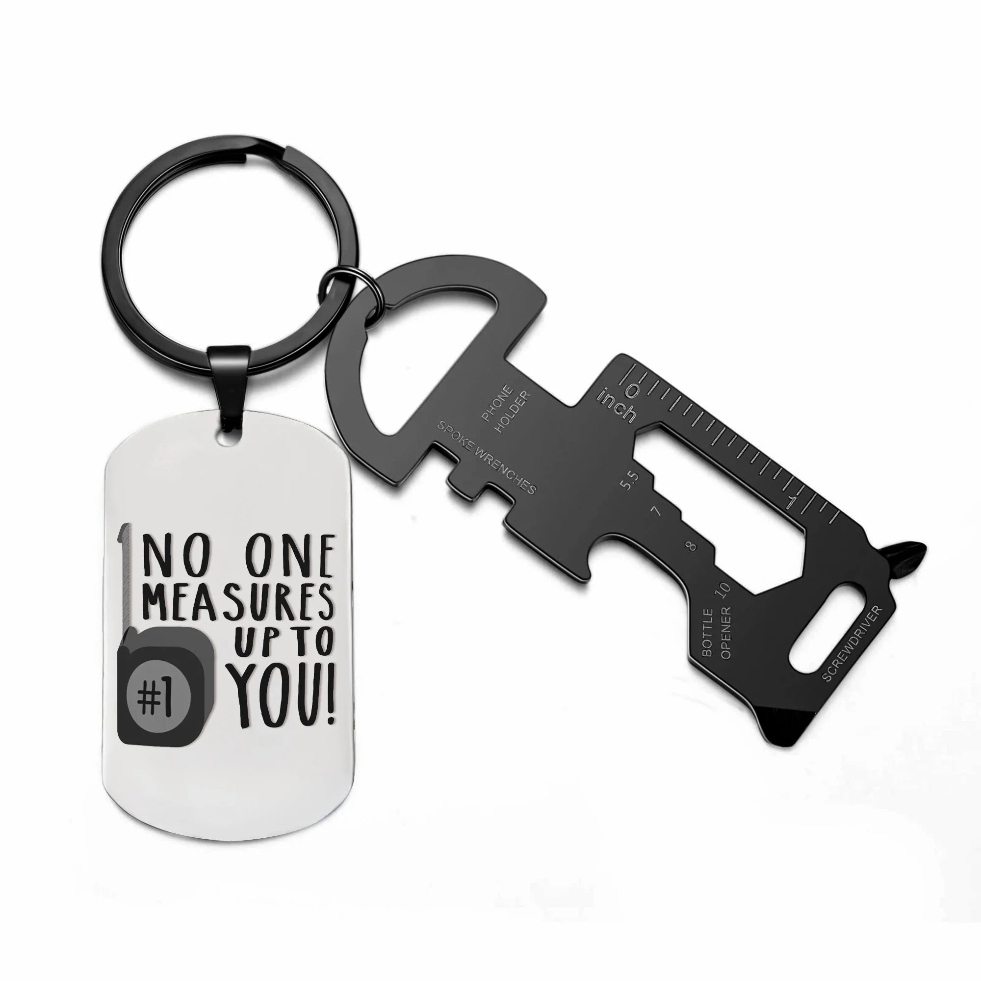 For Father - No One Measures Up To You Multi-Tool Keychain
