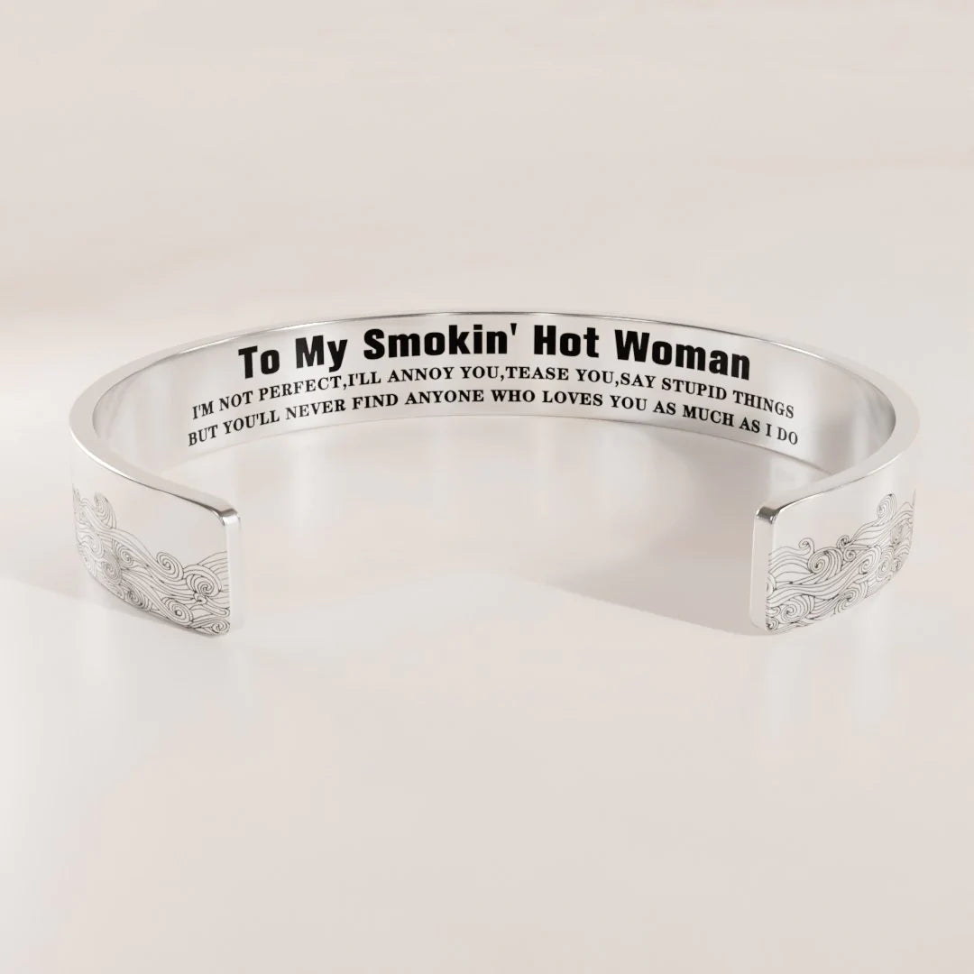 For Love - You'll Never Find One Who Loves You As Much As I Do Wave Cuff Bracelet-37bracelet